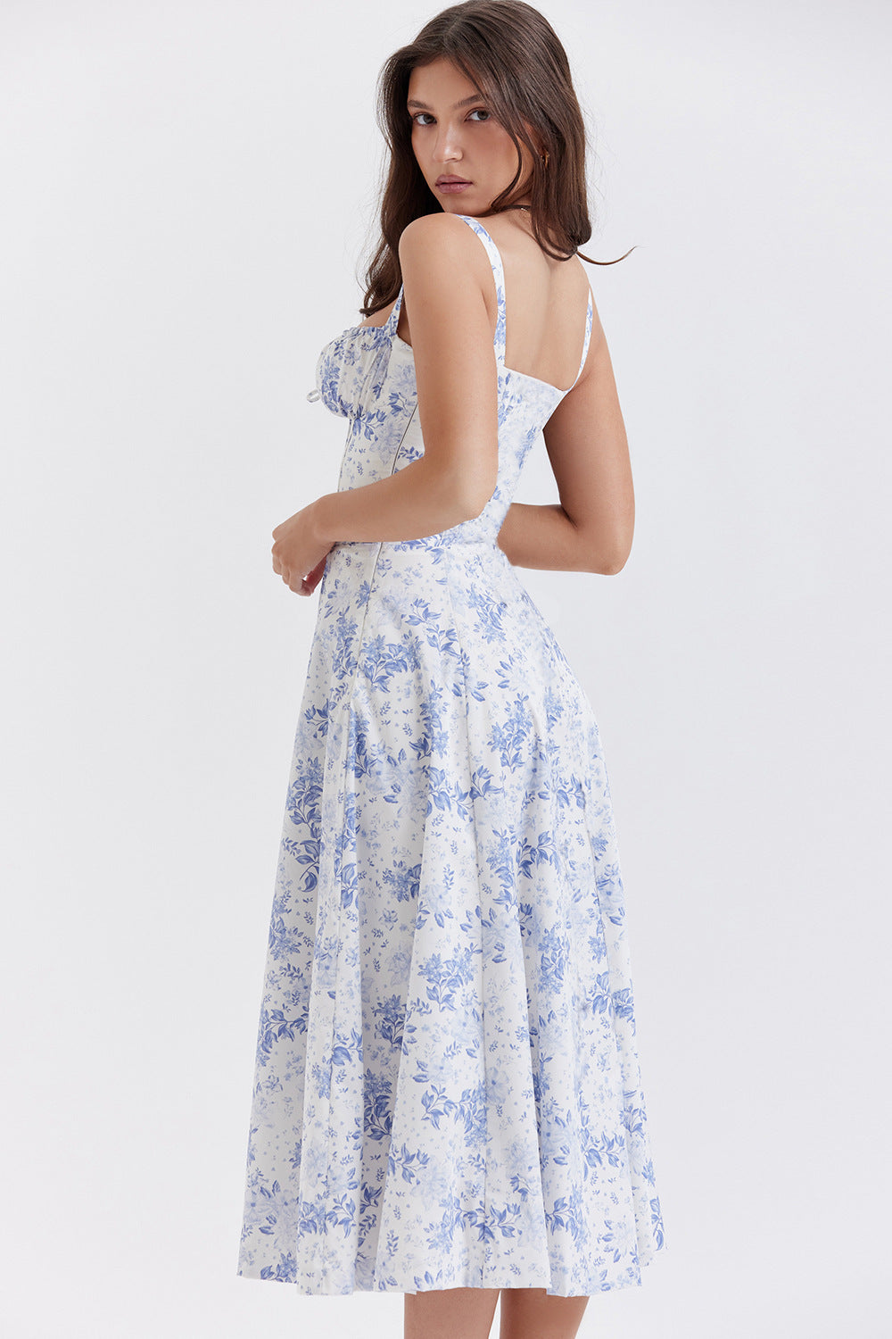 Women's French Style Corset Bust Slip Dress — Gathered Sweetheart Neckline Sleeveless Midi & Mini Dress, Elegant Summer Sundress in 30+ Colors S–2XL