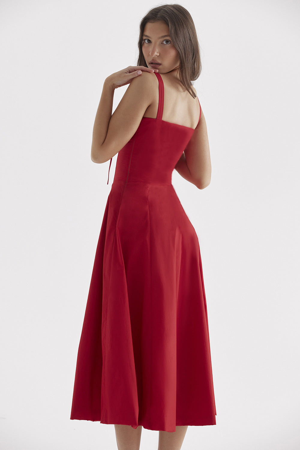 Women's French Style Corset Bust Slip Dress — Gathered Sweetheart Neckline Sleeveless Midi & Mini Dress, Elegant Summer Sundress in 30+ Colors S–2XL