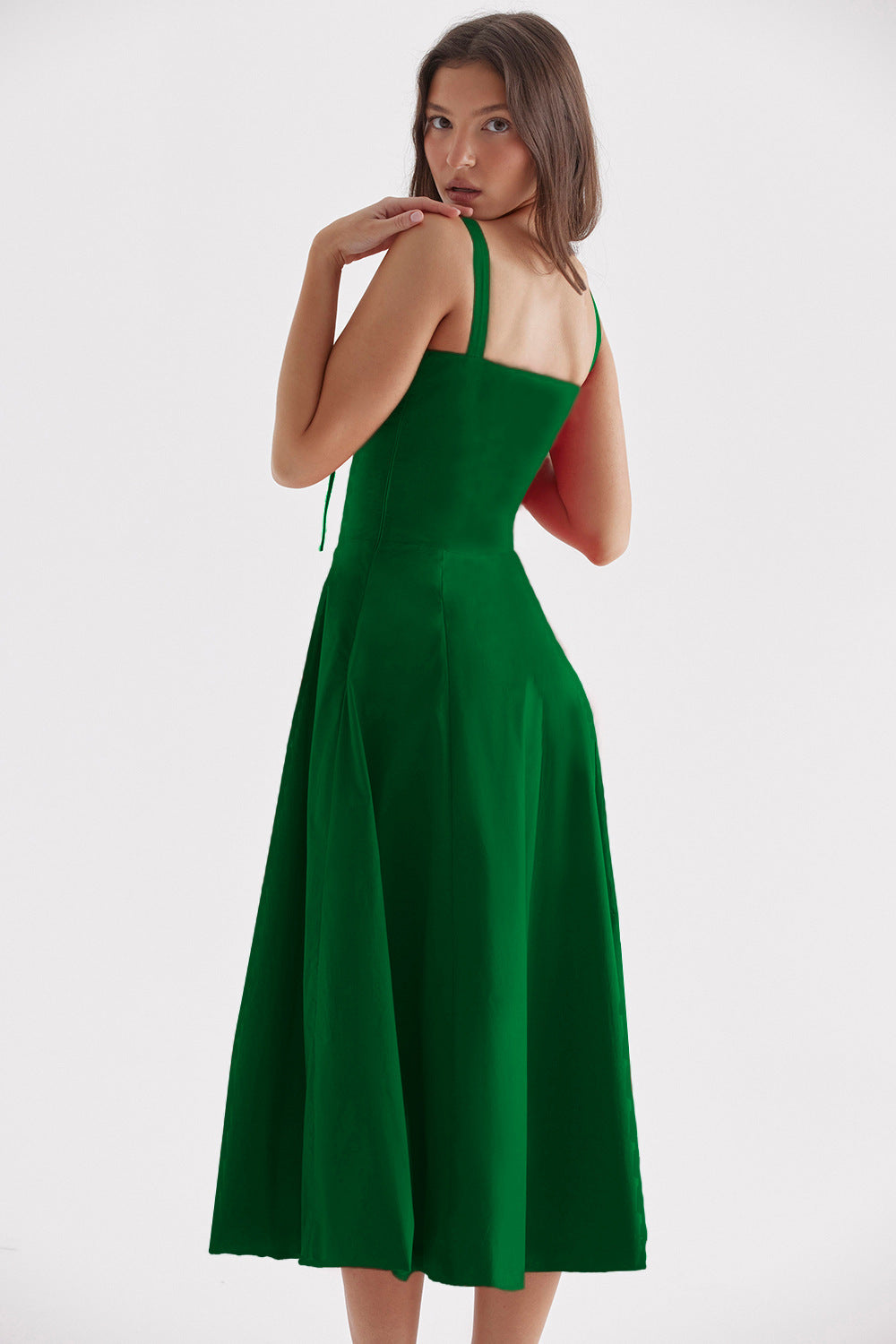 Women's French Style Corset Bust Slip Dress — Gathered Sweetheart Neckline Sleeveless Midi & Mini Dress, Elegant Summer Sundress in 30+ Colors S–2XL