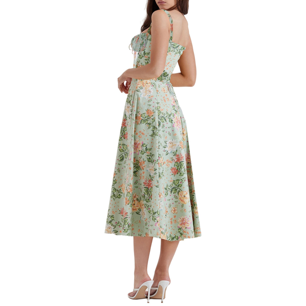 Women's French Style Corset Bust Slip Dress — Gathered Sweetheart Neckline Sleeveless Midi & Mini Dress, Elegant Summer Sundress in 30+ Colors S–2XL