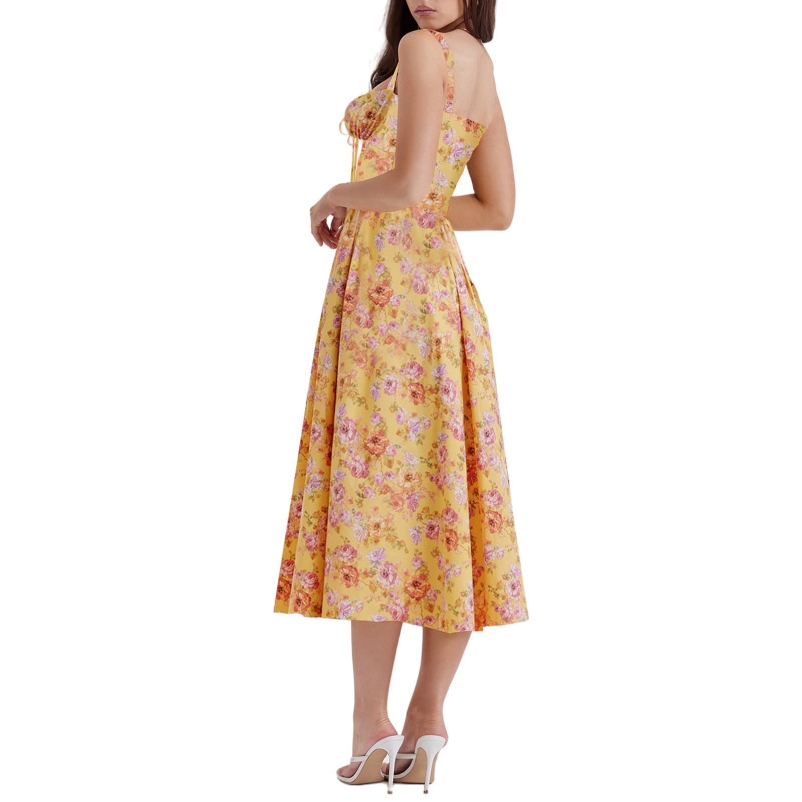 Women's French Style Corset Bust Slip Dress — Gathered Sweetheart Neckline Sleeveless Midi & Mini Dress, Elegant Summer Sundress in 30+ Colors S–2XL