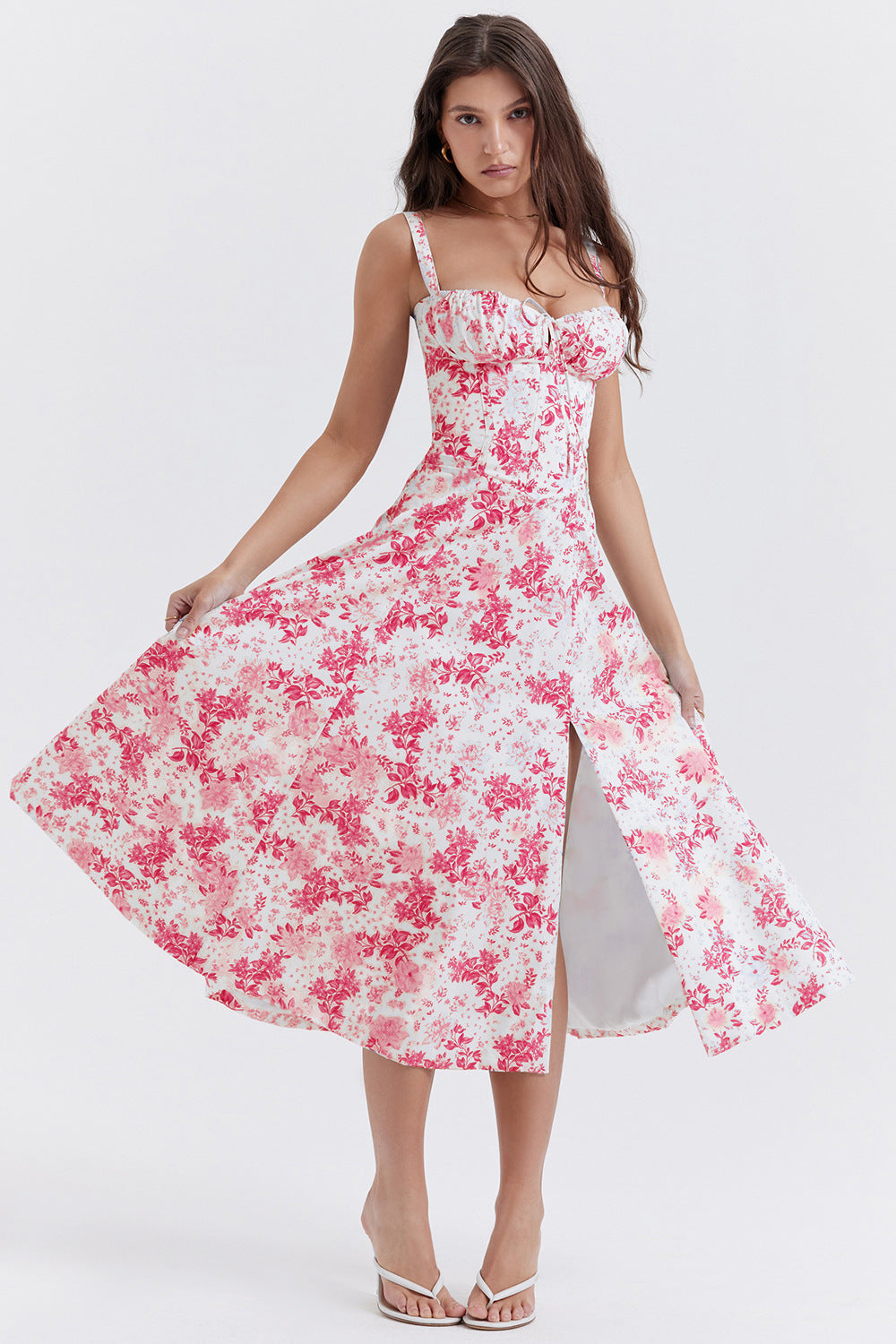 Women's French Style Corset Bust Slip Dress — Gathered Sweetheart Neckline Sleeveless Midi & Mini Dress, Elegant Summer Sundress in 30+ Colors S–2XL