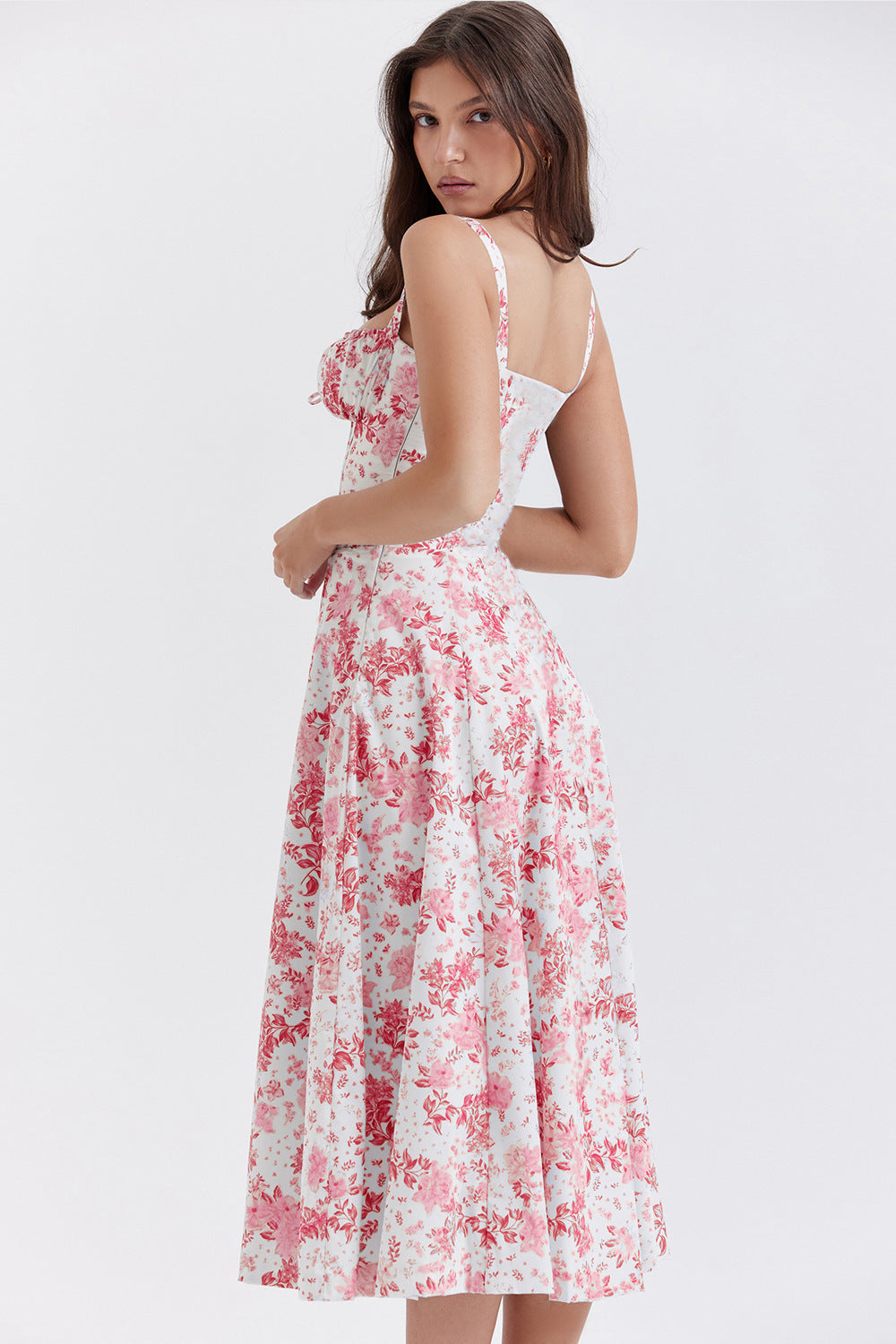 Women's French Style Corset Bust Slip Dress — Gathered Sweetheart Neckline Sleeveless Midi & Mini Dress, Elegant Summer Sundress in 30+ Colors S–2XL