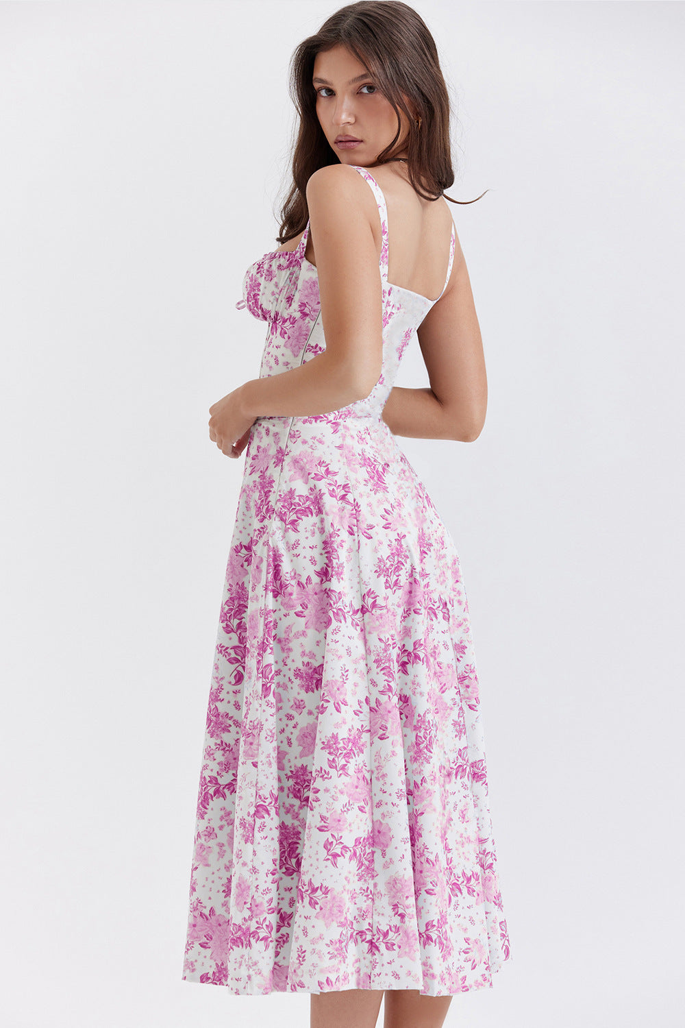 Women's French Style Corset Bust Slip Dress — Gathered Sweetheart Neckline Sleeveless Midi & Mini Dress, Elegant Summer Sundress in 30+ Colors S–2XL