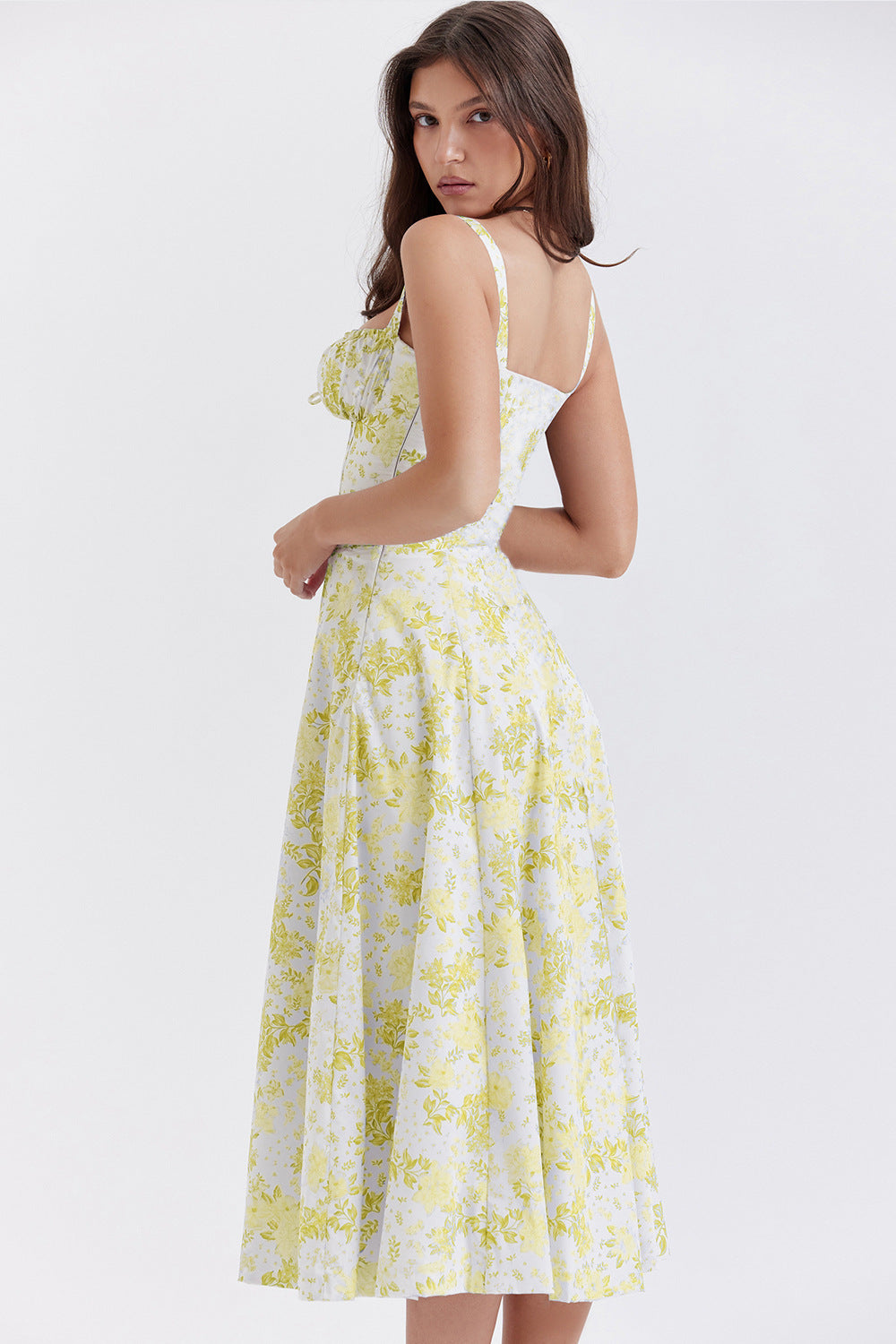 Women's French Style Corset Bust Slip Dress — Gathered Sweetheart Neckline Sleeveless Midi & Mini Dress, Elegant Summer Sundress in 30+ Colors S–2XL