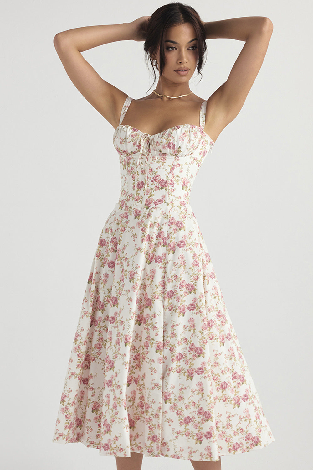 Women's French Style Corset Bust Slip Dress — Gathered Sweetheart Neckline Sleeveless Midi & Mini Dress, Elegant Summer Sundress in 30+ Colors S–2XL