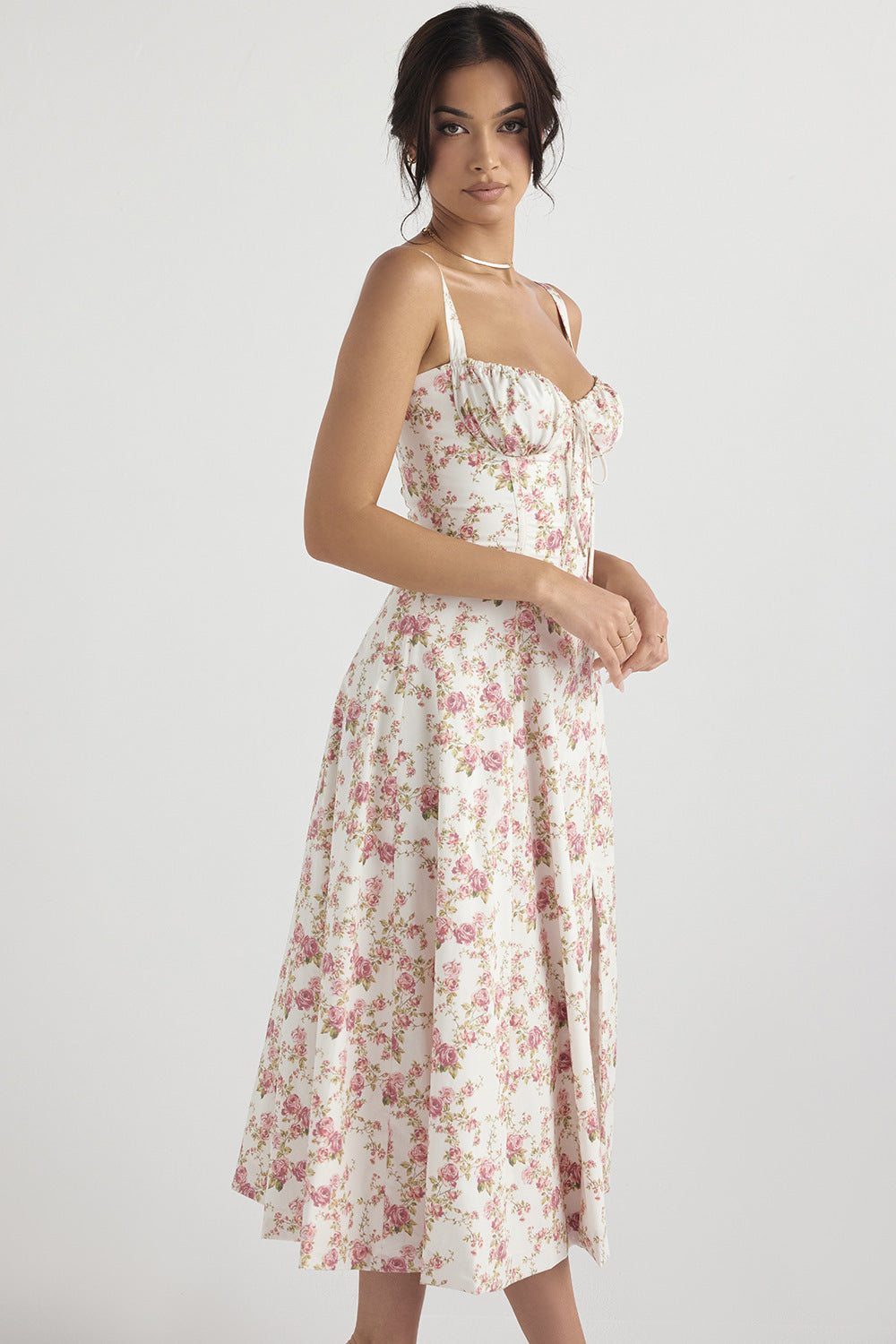 Women's French Style Corset Bust Slip Dress — Gathered Sweetheart Neckline Sleeveless Midi & Mini Dress, Elegant Summer Sundress in 30+ Colors S–2XL