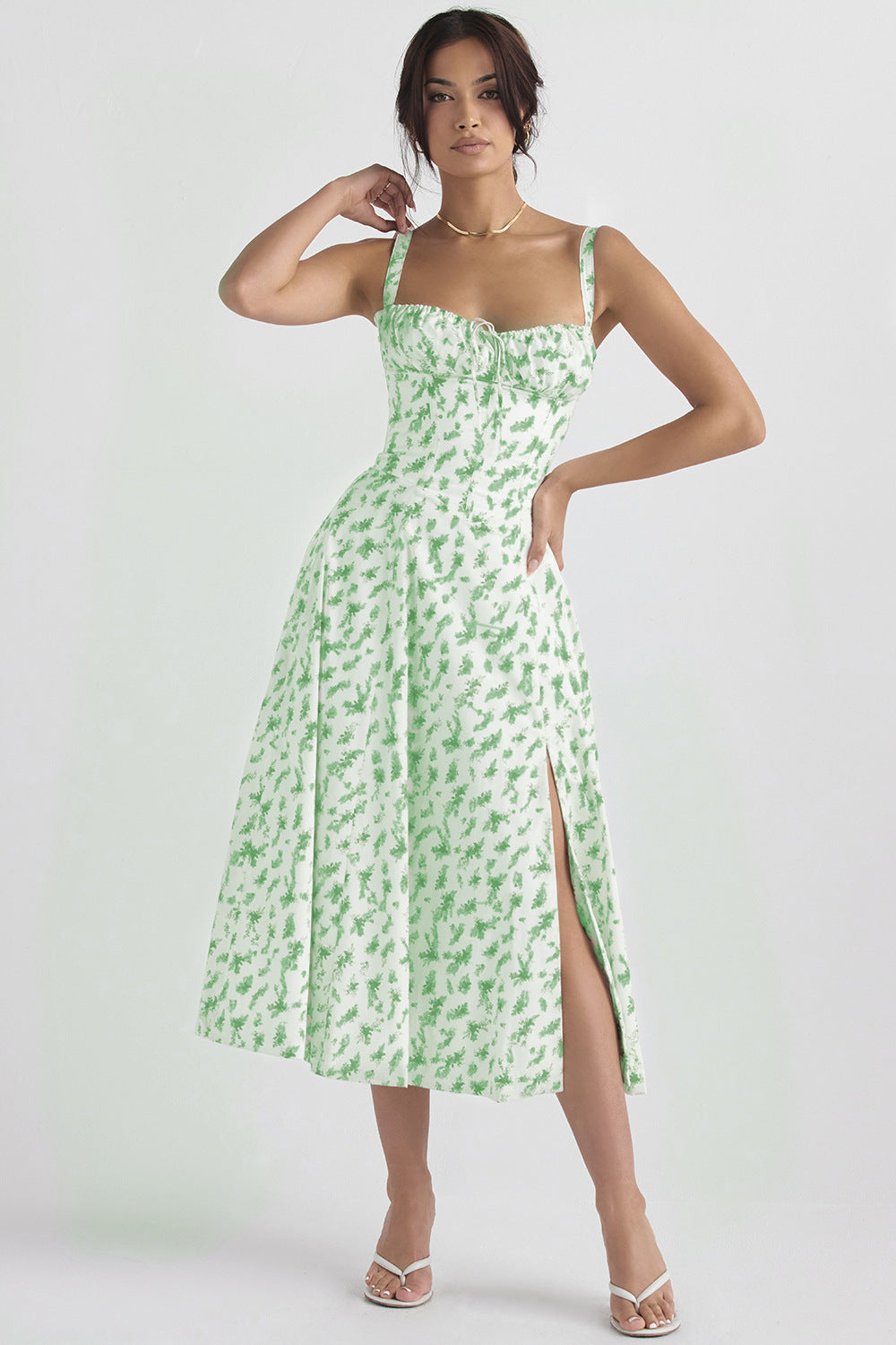 Women's French Style Corset Bust Slip Dress — Gathered Sweetheart Neckline Sleeveless Midi & Mini Dress, Elegant Summer Sundress in 30+ Colors S–2XL
