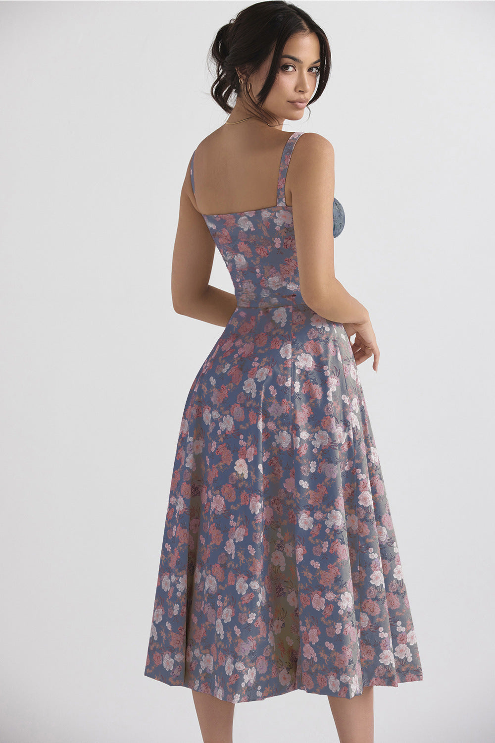 Women's French Style Corset Bust Slip Dress — Gathered Sweetheart Neckline Sleeveless Midi & Mini Dress, Elegant Summer Sundress in 30+ Colors S–2XL