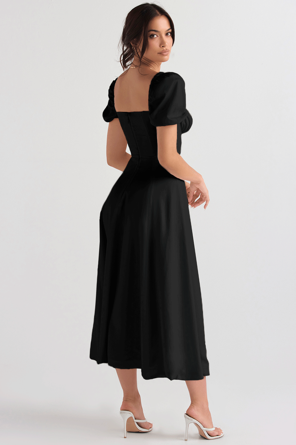 Women's French Style Corset Bust Slip Dress — Gathered Sweetheart Neckline Sleeveless Midi & Mini Dress, Elegant Summer Sundress in 30+ Colors S–2XL