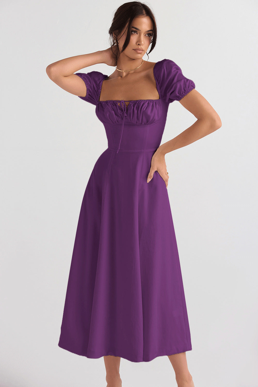 Women's French Style Corset Bust Slip Dress — Gathered Sweetheart Neckline Sleeveless Midi & Mini Dress, Elegant Summer Sundress in 30+ Colors S–2XL