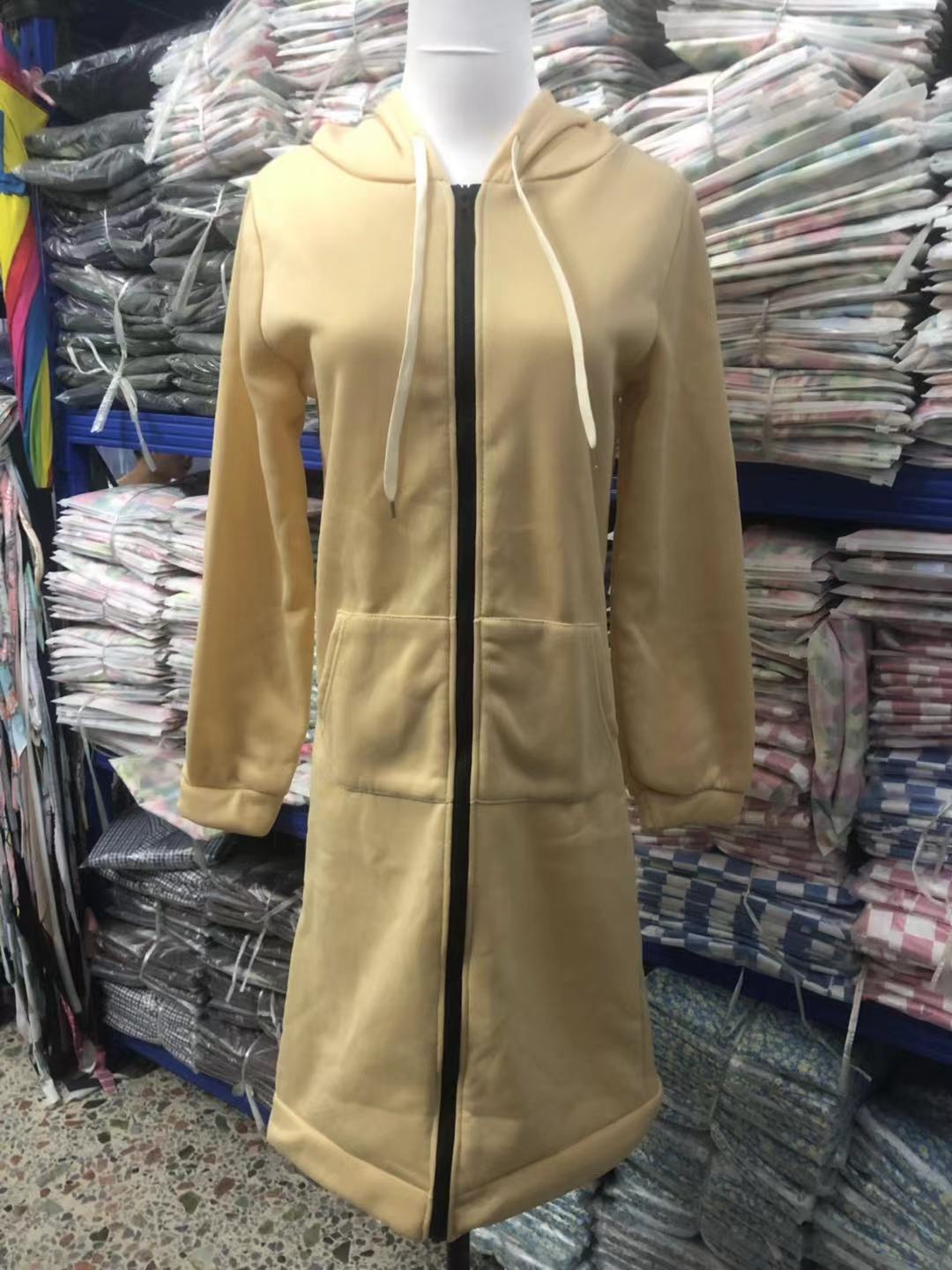 Women's Longline Zip-Up Hoodie | Oversized Fleece Hooded Sweatshirt Jacket | Cozy Mid-Length Fall Winter Coat
